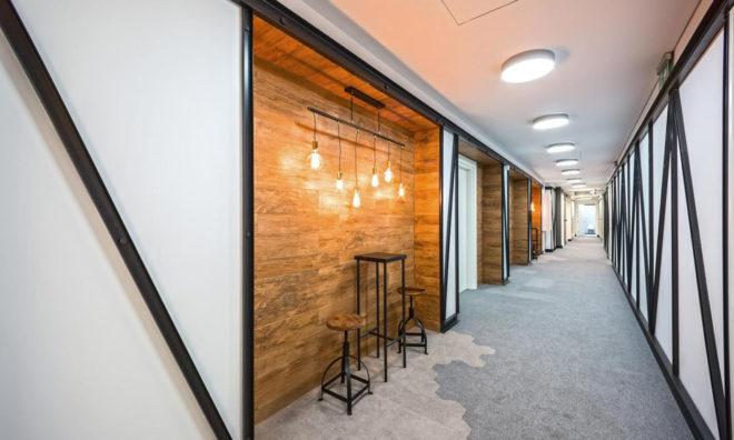 Opera Software headquarters, green headquarters, Poland, Mode:lina Architekci, office space, from recycled materials, green design, interior design, reused materials