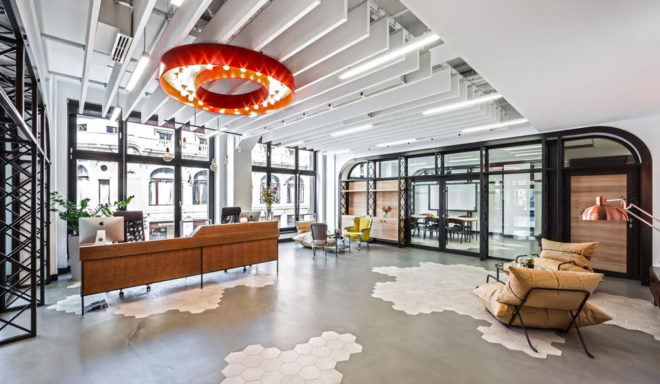 Opera Software headquarters, green headquarters, Poland, Mode:lina Architekci, office space, from recycled materials, green design, interior design, reused materials