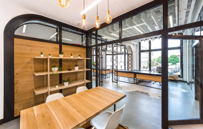 Opera Software headquarters, green headquarters, Poland, Mode:lina Architekci, office space, from recycled materials, green design, interior design, reused materials