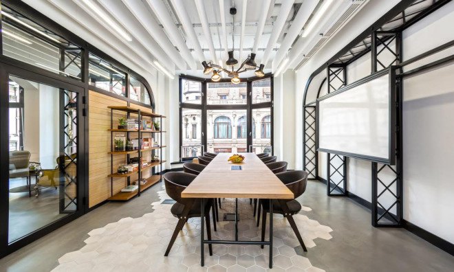 Opera Software headquarters, green headquarters, Poland, Mode:lina Architekci, office space, from recycled materials, green design, interior design, reused materials