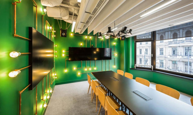 Opera Software headquarters, green headquarters, Poland, Mode:lina Architekci, office space, from recycled materials, green design, interior design, reused materials
