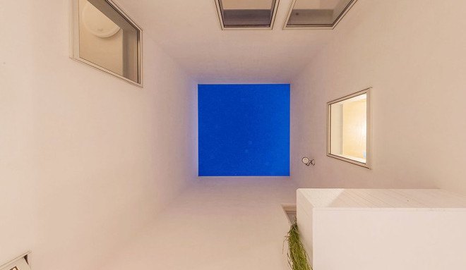 Puddle house, Japan, rainwater collection, rainwater, Masaki Yoneda, green architecture, rainfall, James Turrell, Japan, natural light