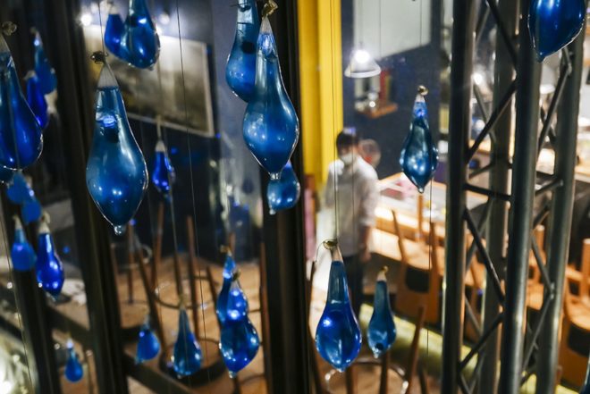 Rain Interactive in Kaohsiung by Luzinterruptus, Pier-2 Art Center and Luzinterruptus, Rain Interactive at Pier-2 Art Center, environmental art installation in Taiwan, condom art installation