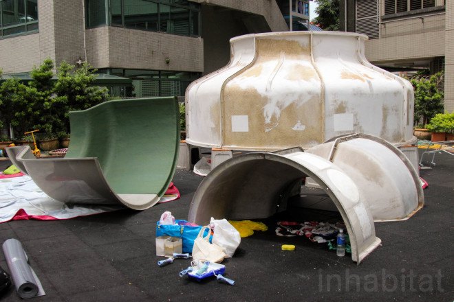 Re-create Taipei by Basurama, World Design Capital Taipei projects, World Design Capital project by Basurama, Basurama and AGUA Design, Basurama and City Yeast, trash into playgrounds, playgrounds made from trash, playgrounds with recycled materials