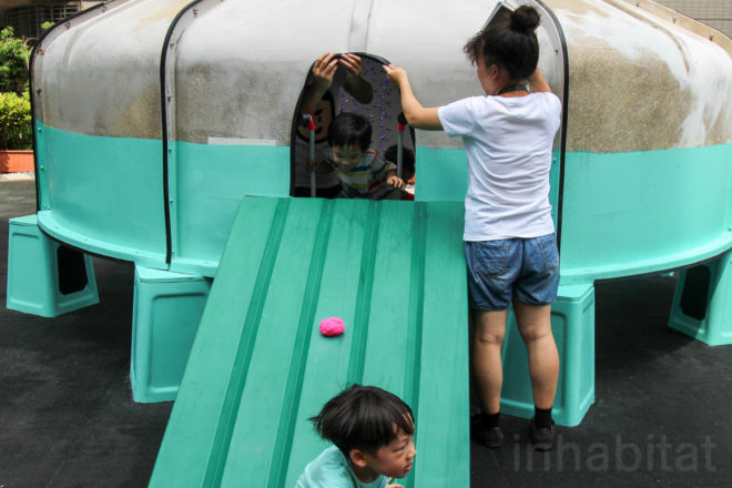 Re-create Taipei by Basurama, World Design Capital Taipei projects, World Design Capital project by Basurama, Basurama and AGUA Design, Basurama and City Yeast, trash into playgrounds, playgrounds made from trash, playgrounds with recycled materials