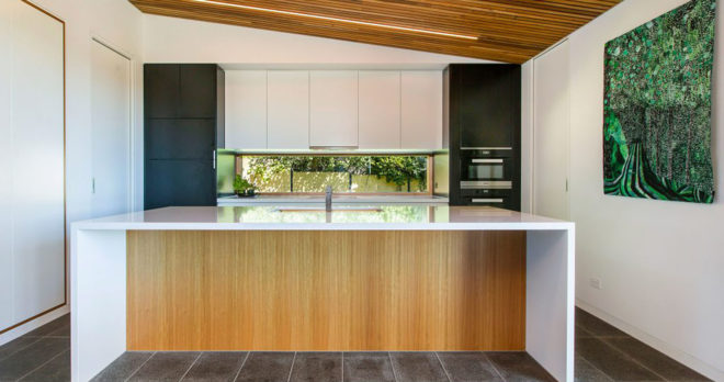 Red Hill Residence, Finnis Architects, vineyard, wine cellar, Australia, timber, steel, rammed earth, green architecture, glass balustrades, skylights, natural light