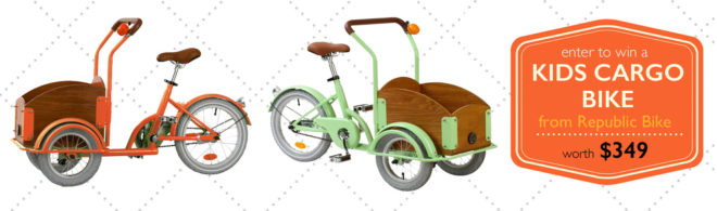 Kids cargo bike contest, kids cargo bike giveaway, republic bike, republic bike kids cargo bike, kids cargo bike, kids bike, kids cargo trike, kids cargo tricycle, kids cargo bicycle, kids cargo bike, cargo bike for kids, mini cargo bike, bikes for kids, green kids, eco kids, cargo bike giveaway, win a kids cargo bike, kids cargo bike giveaway, win a republic bike, win a bike for back to school