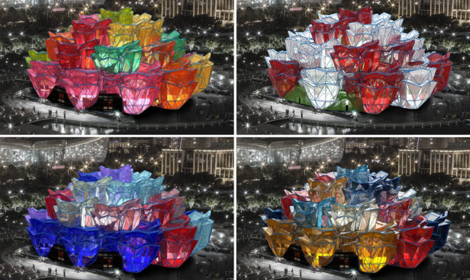 Vasily Klyukin, Rose Pavilion, glass pavilion, pavilion, green museum, interior lighting, green architecture