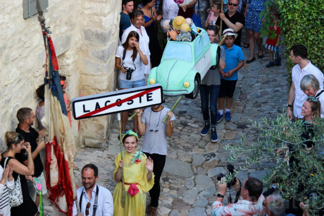SCAD Lacoste, SCAD Lacoste puppets, puppets by Sam Lasseter, SCAD puppets, SCAD puppet parade, SCAD Hong Kong puppet parade, SCAD Atlanta puppet parade, SCAD Savannah puppet parade, papier-mâché puppets,