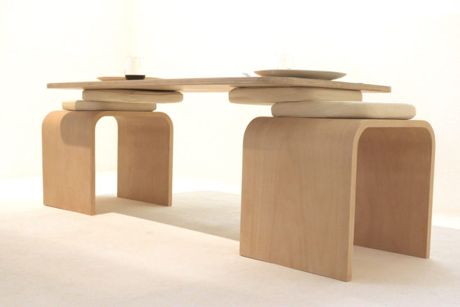 Sati Tala, mindfulness eating, couples dining table, eco dining table, green dining table, meditative eating