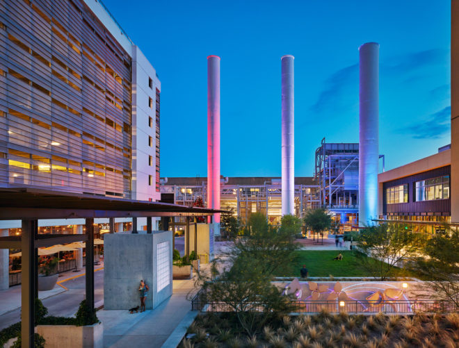 austin, texas, seaholm power plant, art deco, adaptive reuse, stg design, boiler nine bar + grill, La Corsha Hospitality Group