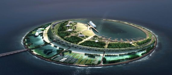 South Sea Pearl Eco-Island, South Sea Pearl Eco-Island competition, South Sea Pearl Eco-Island by Diller Scofidio + Renfro, South Sea Pearl Eco-Island Haikou, Hainan artificial islands, China artificial islands