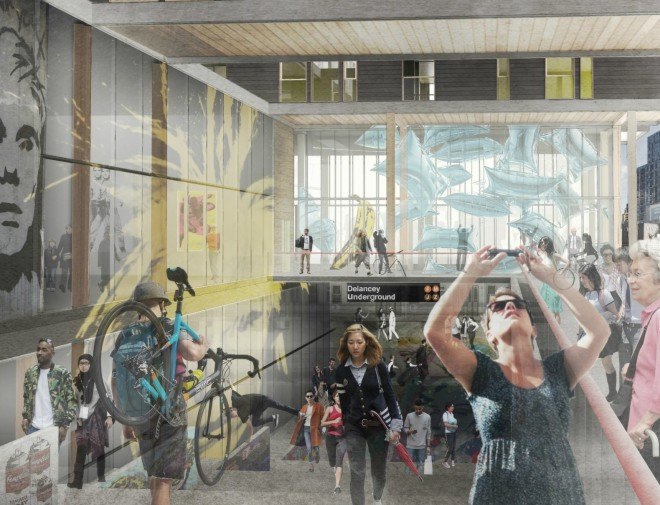 Association of Collegiate Schools of Architecture, timber architecture, Timber in the City, Urban Habitat Competition, rainwater harvesting, Buddy Burkhalter, Mingjun Yin, and Connor Irick, University of Washington, green design, eco design, sustainable design, Parsons the New School of Design, timber buildings, clt panels