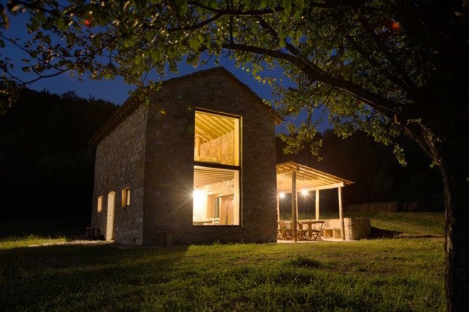 Stone Cottage by Studio Contini, off grid summer retreat, off grid cottage in Tuscany, farmhouse renovation project, solar powered summer cottage