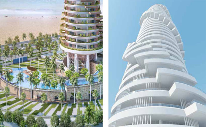 Studio Prescient, vertical garden, residential tower, Abu Dhabi, garden apartments, vertical living, green architecture