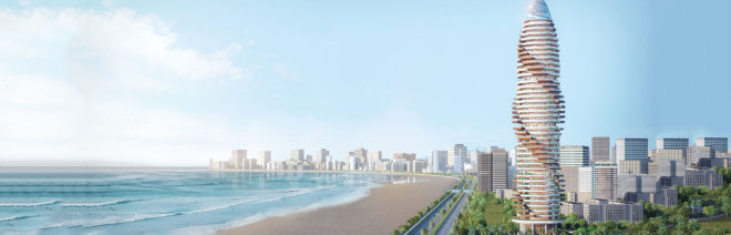 Studio Prescient, vertical garden, residential tower, Abu Dhabi, garden apartments, vertical living, green architecture