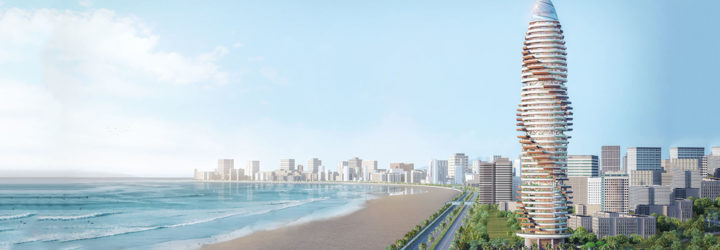 Studio Prescient, vertical garden, residential tower, Abu Dhabi, garden apartments, vertical living, green architecture