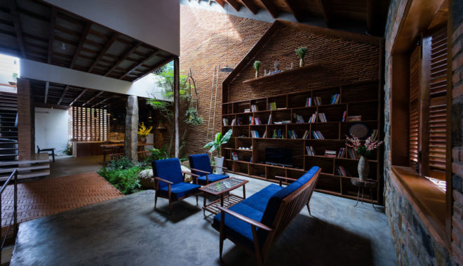 Uncle's House, Vietnam, 3 Atelier, interior garden, natural ventilation, green architecture, vegetables, traditional building materials, traditional architecture