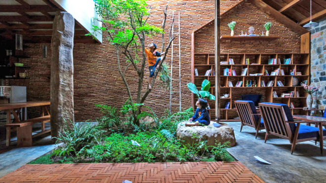 Uncle's House, Vietnam, 3 Atelier, interior garden, natural ventilation, green architecture, vegetables, traditional building materials, traditional architecture