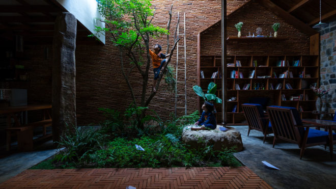 Uncle's House, Vietnam, 3 Atelier, interior garden, natural ventilation, green architecture, vegetables, traditional building materials, traditional architecture