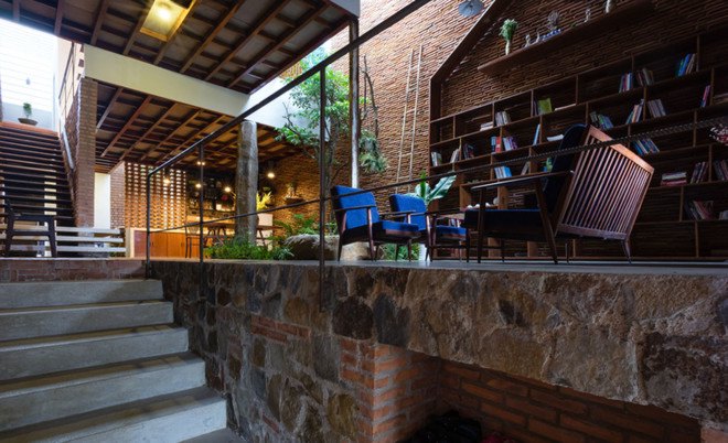 Uncle's House, Vietnam, 3 Atelier, interior garden, natural ventilation, green architecture, vegetables, traditional building materials, traditional architecture