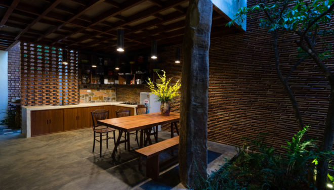 Uncle's House, Vietnam, 3 Atelier, interior garden, natural ventilation, green architecture, vegetables, traditional building materials, traditional architecture