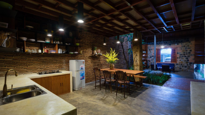 Uncle's House, Vietnam, 3 Atelier, interior garden, natural ventilation, green architecture, vegetables, traditional building materials, traditional architecture