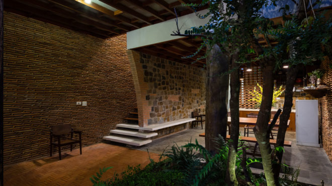 Uncle's House, Vietnam, 3 Atelier, interior garden, natural ventilation, green architecture, vegetables, traditional building materials, traditional architecture