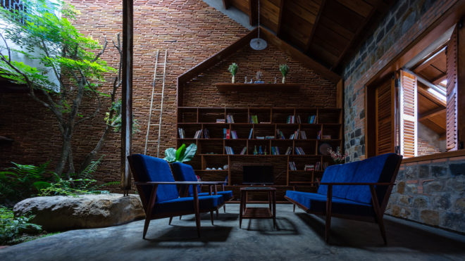 Uncle's House, Vietnam, 3 Atelier, interior garden, natural ventilation, green architecture, vegetables, traditional building materials, traditional architecture