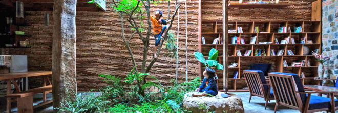 Uncle's House, Vietnam, 3 Atelier, interior garden, natural ventilation, green architecture, vegetables, traditional building materials, traditional architecture