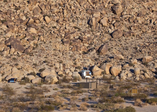 Andrea Zittel, Wagon Station Encampment, composting toilet, open air shower, off grid artist residency, artist residency, camping pod, pod architecture, Joshua Tree, Wagon Station, A-Z Wagon Station