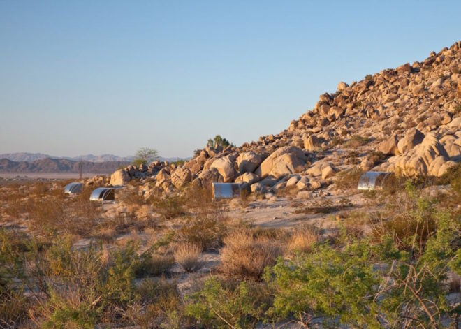 Andrea Zittel, Wagon Station Encampment, composting toilet, open air shower, off grid artist residency, artist residency, camping pod, pod architecture, Joshua Tree, Wagon Station, A-Z Wagon Station