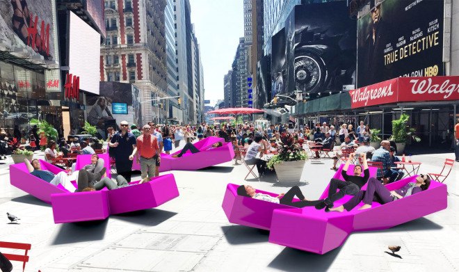 XXX Times Square with Love, times square, times square x chairs, times square art, art nyc, Juergen Mayer H., Juergen Mayer, public art nyc