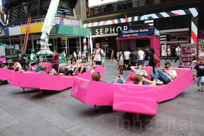 XXX Times Square with Love, times square, times square x chairs, times square art, art nyc, Juergen Mayer H., Juergen Mayer, public art nyc