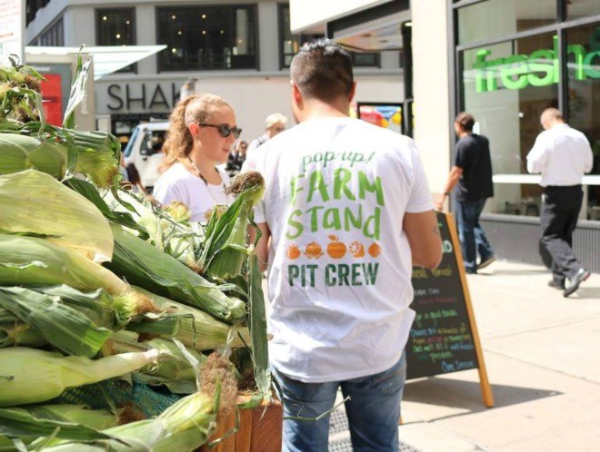 fresh&co, pop-up farm stand, farm fresh stands nyc, farm to table nyc, nyc local farms, greens in nyc, roaming garden nyc, nyc garden truck, fresh food delivery nyc, nyc farm delivery, roaming pop up, garden pop up nyc