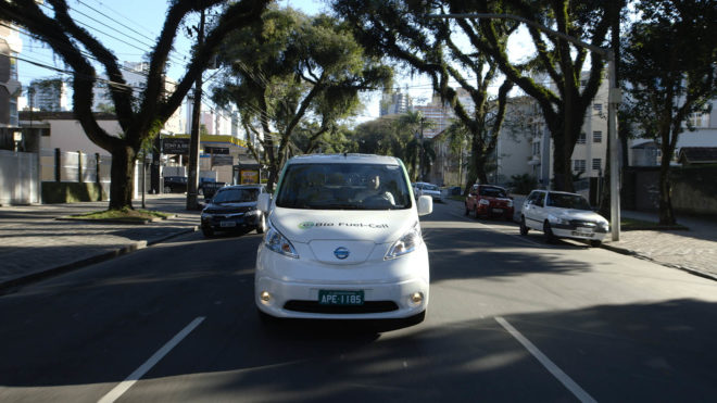 nissan, nissan motor co, electric vehicles, fuel cell vehicles, bio fuel cell,nissan e-Bio fuel cell prototype, prototype vehicles, bio-ethanol