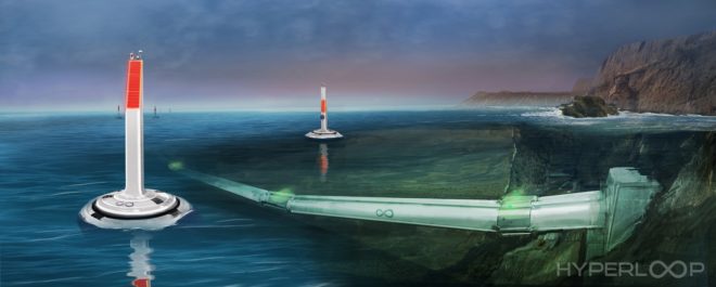 Hyperloop One, underwater transport, offshore ports, supersonic tubes