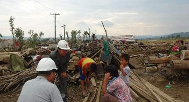 typhoon lionrock, north korea, flood, flooding, natural disaster, international aid, flood relief, Korean Central News Agency, red cross