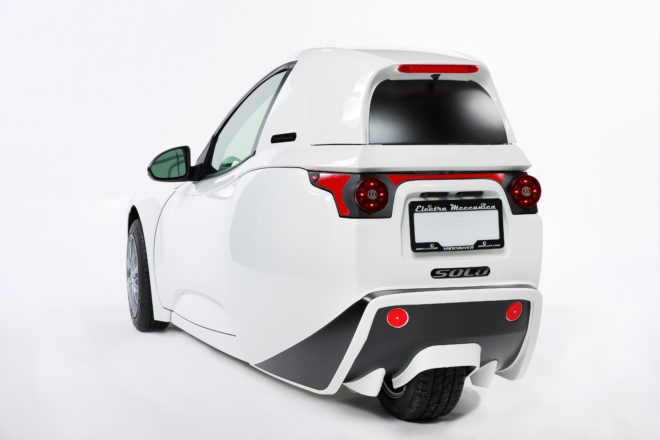 2017 Electra Meccanica SOLO, electra meccanica, Luxury and Supercar Weekend Concourse, vancouver, british columbia, electric vehicle, three-wheeled vehicle, commuter vehicle, single passenger vehicle, zero emissions vehicle