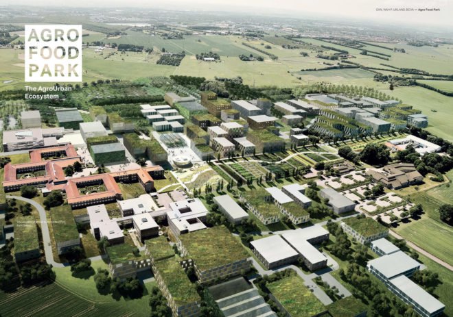 William McDonough + Partners, GXN, 3XN Architects, BCVA, Urland, AFP, Agro Food Park, Aarhus, Denmark, Silicon Valley of Agriculture, AFP, The Danish Agriculture & Food Council, Agro urban ecosystem design, food and agriculture hub Denmakr,