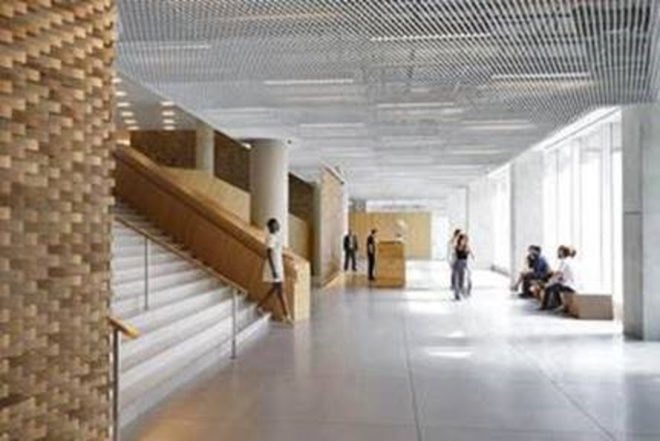 bjarke ingels group, bjarke ingels, big, via 57 west, via courtscraper, manhattan, courtyard garden, green space, luxury apartments, apartments, apartment living, view of hudson river, manhattan skyline