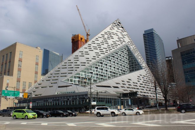 bjarke ingels group, bjarke ingels, big, via 57 west, via courtscraper, manhattan, courtyard garden, green space, luxury apartments, apartments, apartment living, view of hudson river, manhattan skyline