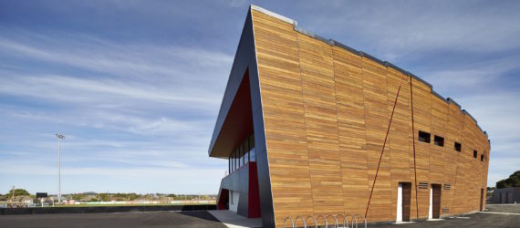 Ballart Regional Soccer Facility by k20 Architecture, passive solar architecture in Australia, soccer facility design, sports facility sustainable design,