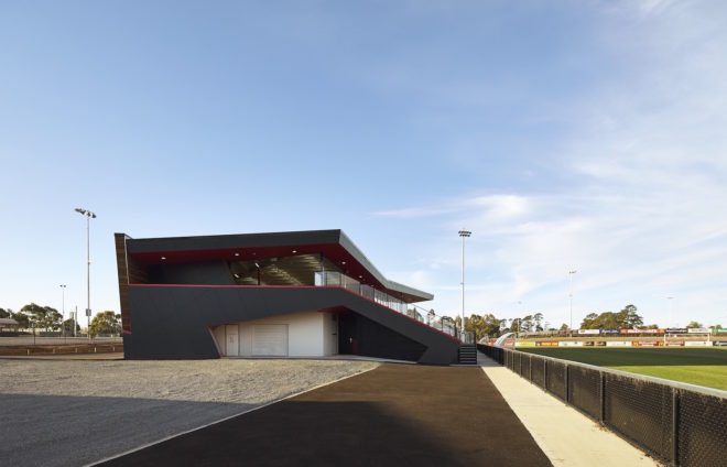 Ballart Regional Soccer Facility by k20 Architecture, passive solar architecture in Australia, soccer facility design, sports facility sustainable design,