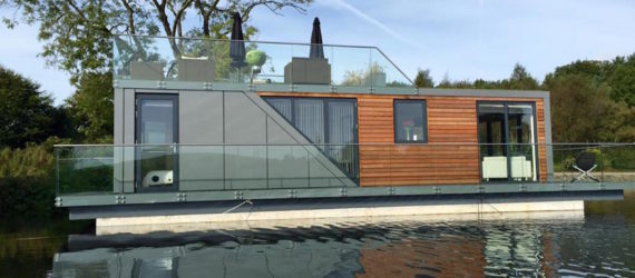 Bluefield Houseboats, energy efficient houseboats, passive design houseboats, prefab houseboats, modular houseboats, energy efficient floating homes, floating homes by Bluefield, prefabricated houseboats,