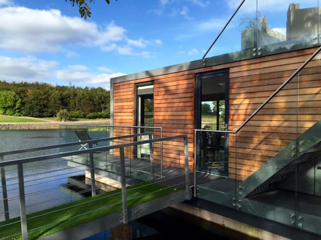 Bluefield Houseboats, energy efficient houseboats, passive design houseboats, prefab houseboats, modular houseboats, energy efficient floating homes, floating homes by Bluefield, prefabricated houseboats,