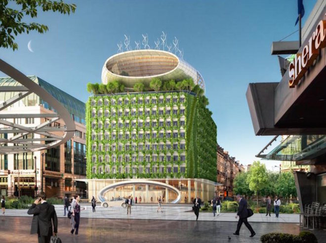 Botanic Center Bloom by Vincent Callebaut, Chrysalis Botanic Center, Botanic Center in Brussels, Chrysalis by Vincent Callebaut, Metamorphosis by Vincent Callebaut, solar-powered renovation