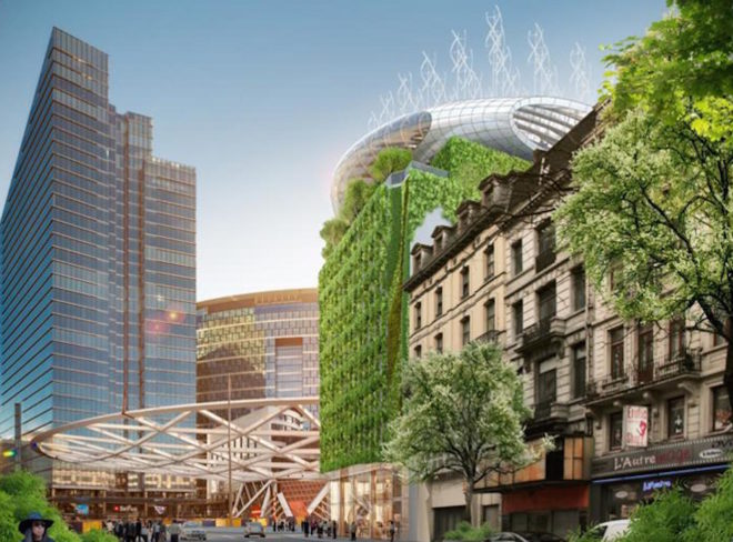 Botanic Center Bloom by Vincent Callebaut, Chrysalis Botanic Center, Botanic Center in Brussels, Chrysalis by Vincent Callebaut, Metamorphosis by Vincent Callebaut, solar-powered renovation