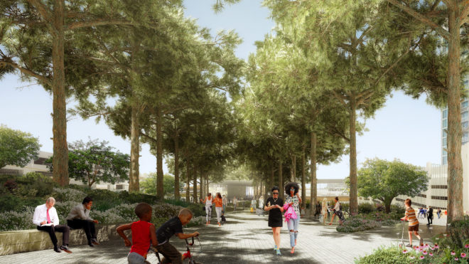 buckhead, buckhead park, buckhead park over ga400, rogers partners, nelson byrd waltz, atlanta architecture, elevated park, raised park, urban park, atlanta parks