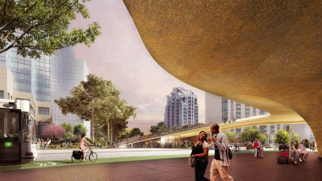 buckhead, buckhead park, buckhead park over ga400, rogers partners, nelson byrd waltz, atlanta architecture, elevated park, raised park, urban park, atlanta parks